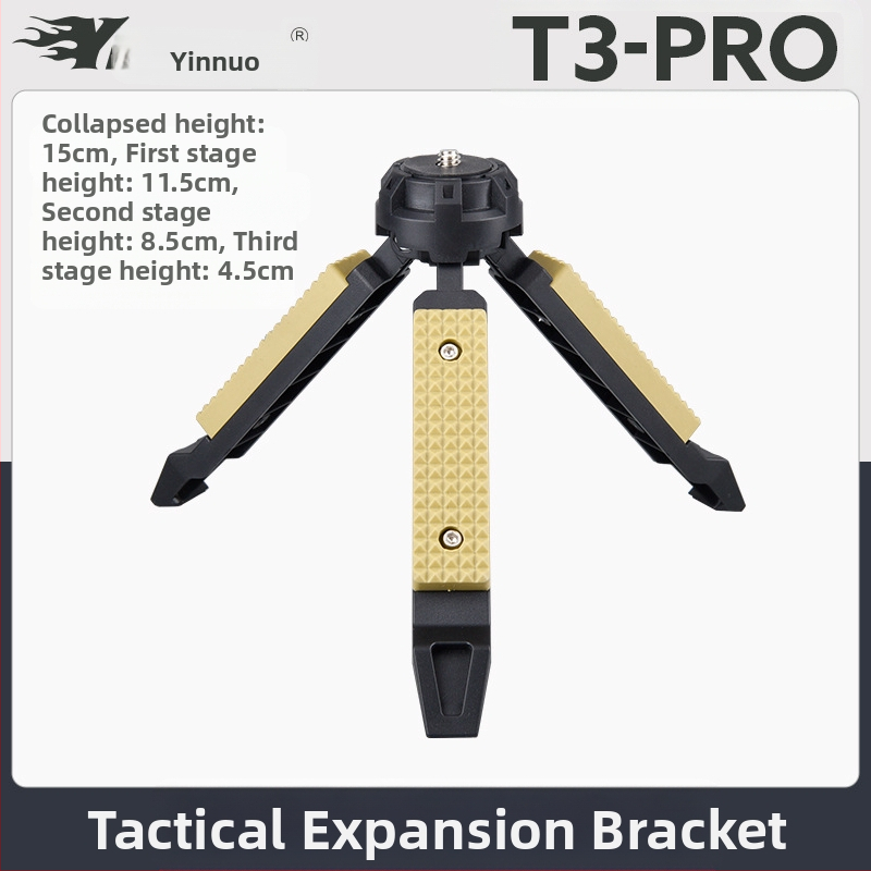 Taktikai szélállvány asztali kültéri lámpaállvány kemping mobiltelefon élő mikro egyetlen kamera stabilizátor kemping lámpaállvány