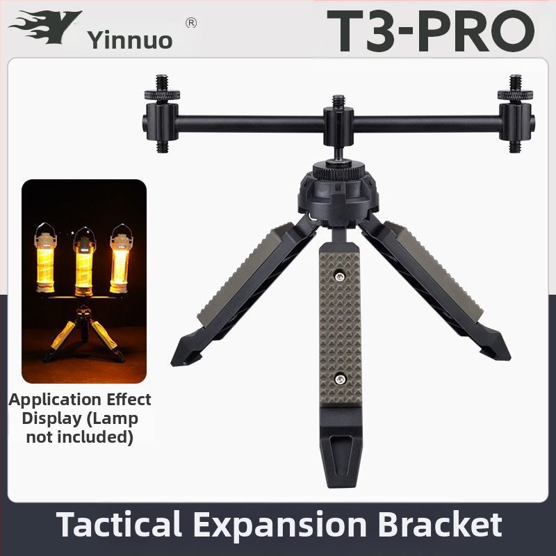 Taktikai szélállvány asztali kültéri lámpaállvány kemping mobiltelefon élő mikro egyetlen kamera stabilizátor kemping lámpaállvány