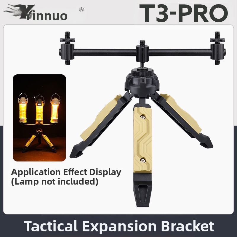 Taktikai szélállvány asztali kültéri lámpaállvány kemping mobiltelefon élő mikro egyetlen kamera stabilizátor kemping lámpaállvány