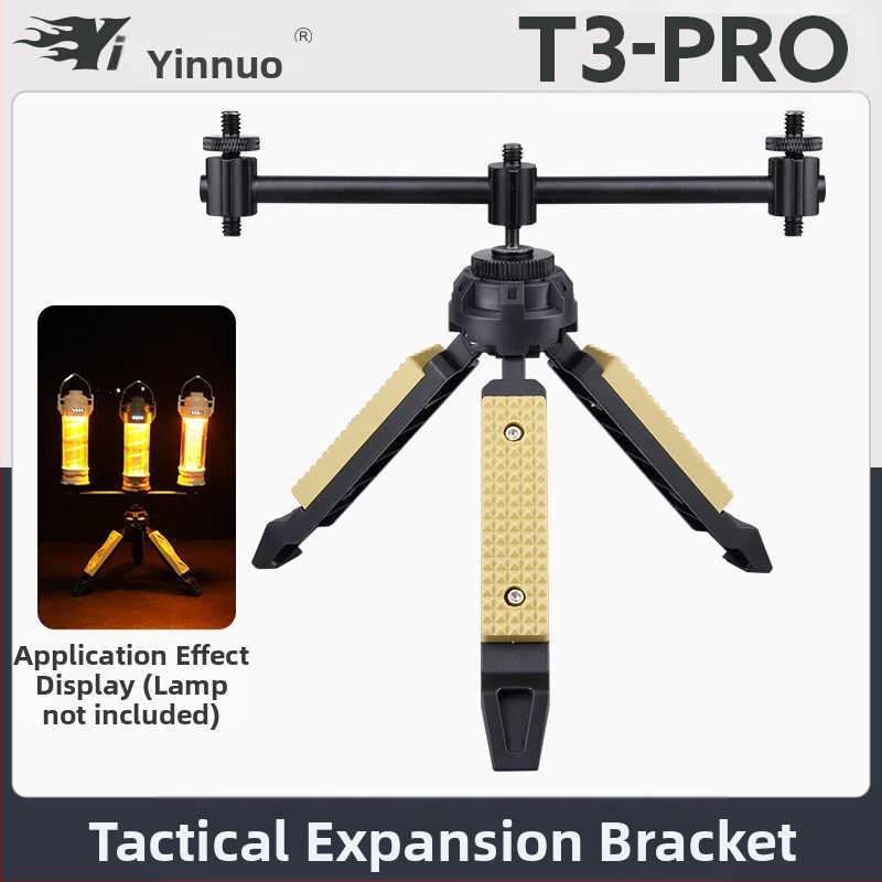 Taktikai szélállvány asztali kültéri lámpaállvány kemping mobiltelefon élő mikro egyetlen kamera stabilizátor kemping lámpaállvány