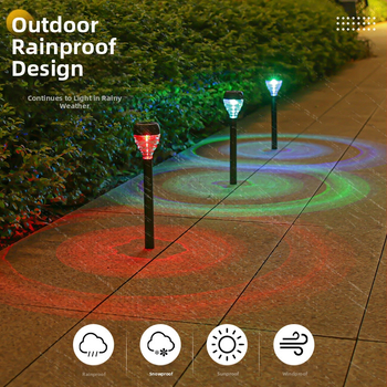 Saulės energija varoma vejos šviesa ir šešėlis, kiemo sodo dekoracija, lauko vandeniui atspari naktinė lempa, kraštovaizdžio atmosferos šviesa