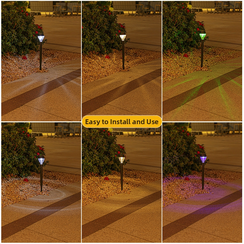 Слънчева светлина и сянка за тревна площ, вложка за двор, градинска декорация, външна водоустойчива LED нощна светлина, пейзажна атмосфера