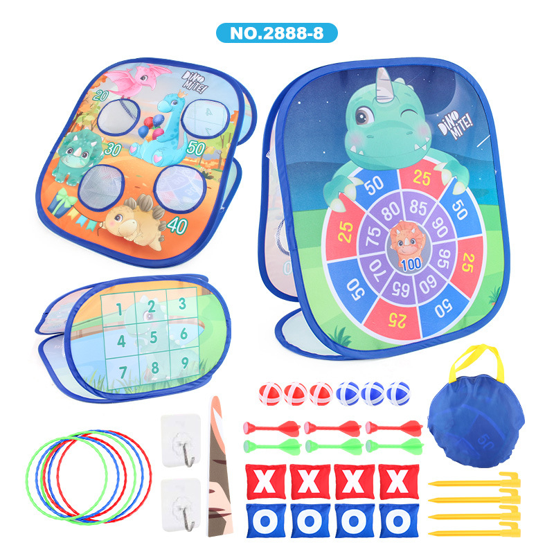 Трансграничен детски голф три-в-едно костюм за хвърляне на костюм за голф, сгъваема палатка с торба с пясък, състезателна играчка за свободното време на закрито