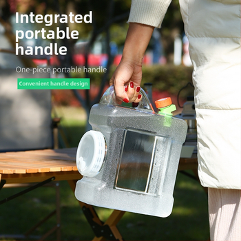 Εξωτερικός διαφανής κουβάς με βρύση Αυτοκίνητο κάμπινγκ στυλ αυτο-οδήγησης Μεταλλικό νερό Καθαρό πόσιμο νερό Αποθήκευση δεξαμενής νερού