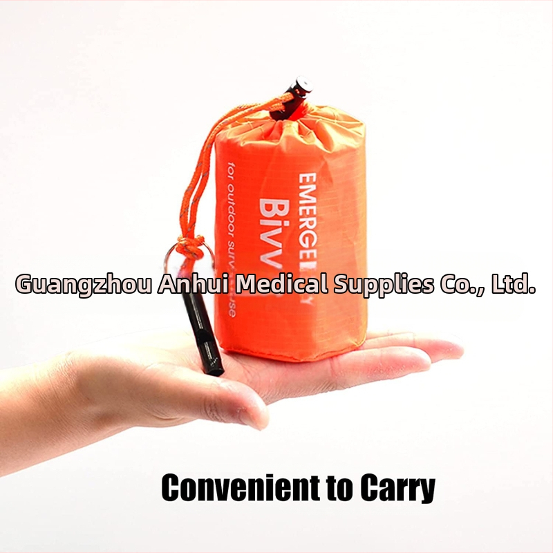 Топло одеяло от полиестерно фолио за спешни случаи - Космическо одеяло, комплект за оцеляване, къмпинг одеяло, бивак, спален чувал за спешни случаи