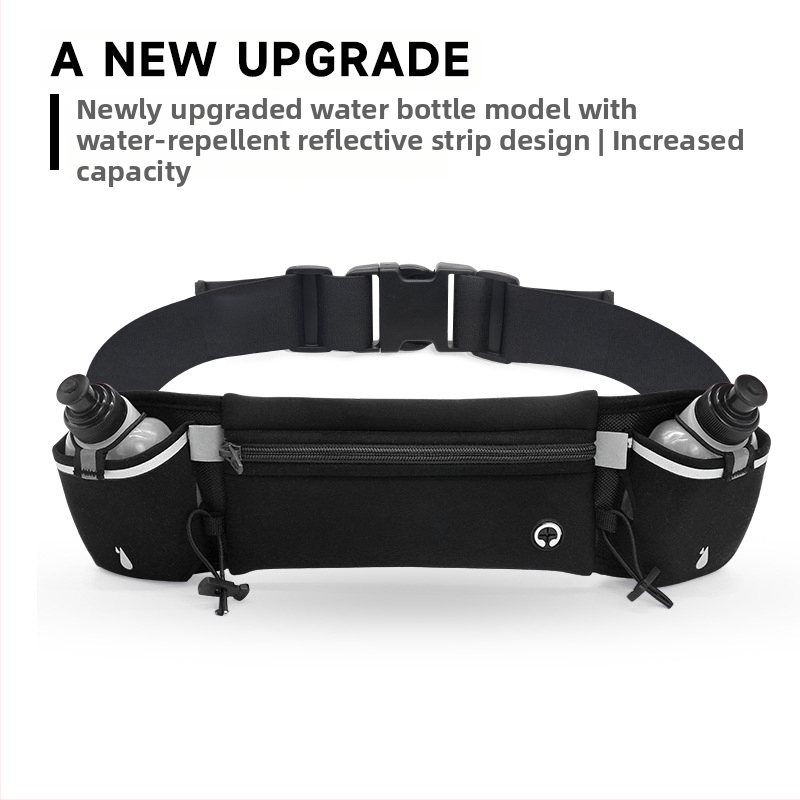 Чанта за кръста за спорт на открито, многофункционална, за фитнес, чанта за чайник за вода, лична чанта за бягане, чанта за мобилен телефон, фитнес чанта за съхранение против сблъсък