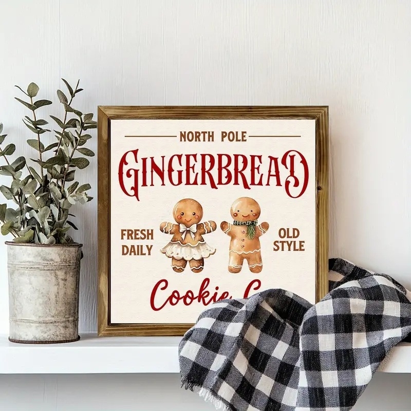 Χριστουγεννιάτικες κορνίζες φωτογραφιών G Διασυνοριακές πινακίδες, ξύλινες χριστουγεννιάτικες διακοσμήσεις, διακοσμητικά γραφείου