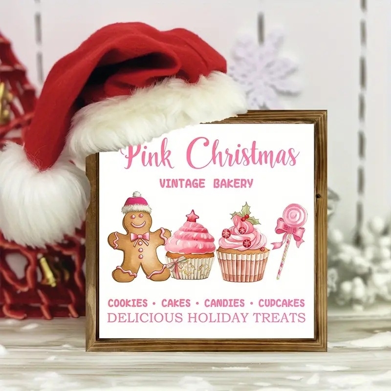 Χριστουγεννιάτικες κορνίζες φωτογραφιών G Διασυνοριακές πινακίδες, ξύλινες χριστουγεννιάτικες διακοσμήσεις, διακοσμητικά γραφείου