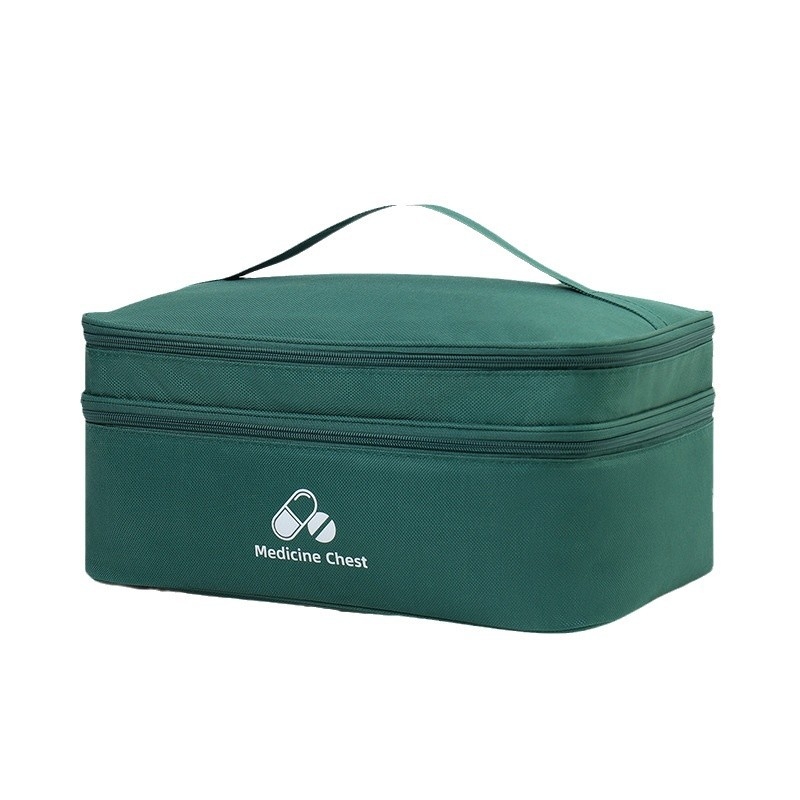 Új hordozható kétrétegű elsősegélytáska járványmegelőzési egészségügyi táska háztartási életmentő táska kültéri vészhelyzeti járványmegelőzési tárolótáska