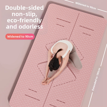 Zhenle tüdrukute kodujoogamatt, laiendatud 90 cm, libisemiskindel treeningmatt, tantsutreeningu põrandamatt, lööke neelav heliisolatsioonimatt