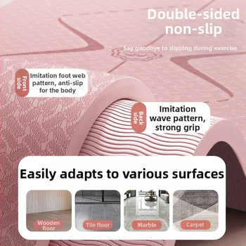 Zhenle tüdrukute kodujoogamatt, laiendatud 90 cm, libisemiskindel treeningmatt, tantsutreeningu põrandamatt, lööke neelav heliisolatsioonimatt