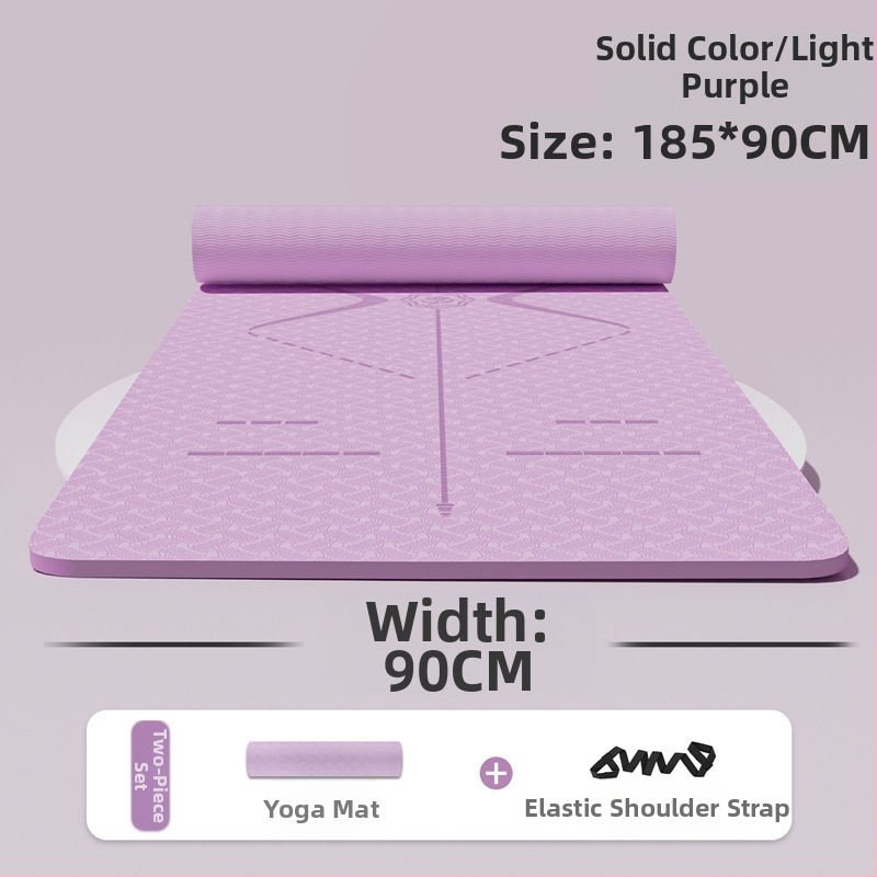 Zhenle tüdrukute kodujoogamatt, laiendatud 90 cm, libisemiskindel treeningmatt, tantsutreeningu põrandamatt, lööke neelav heliisolatsioonimatt