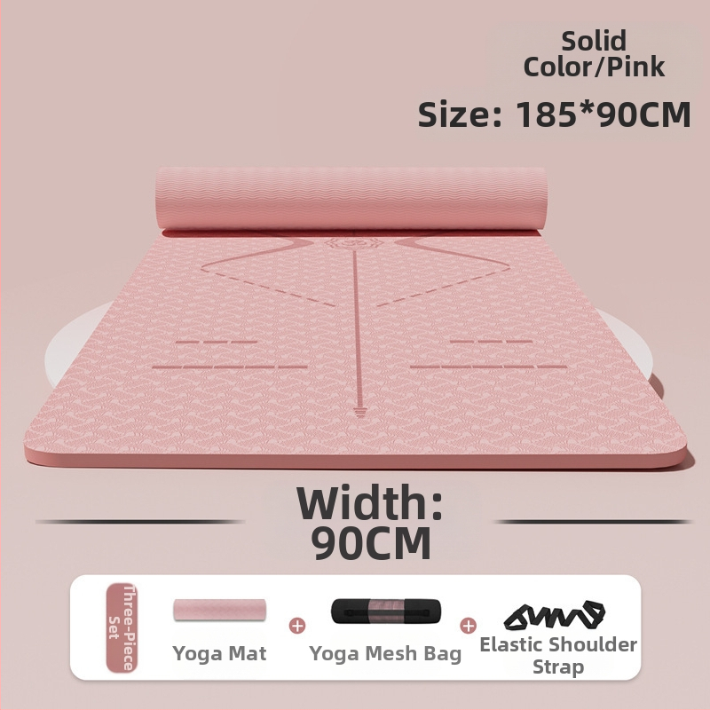 Zhenle tüdrukute kodujoogamatt, laiendatud 90 cm, libisemiskindel treeningmatt, tantsutreeningu põrandamatt, lööke neelav heliisolatsioonimatt
