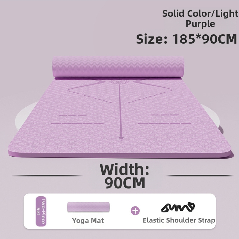 Zhenle tüdrukute kodujoogamatt, laiendatud 90 cm, libisemiskindel treeningmatt, tantsutreeningu põrandamatt, lööke neelav heliisolatsioonimatt