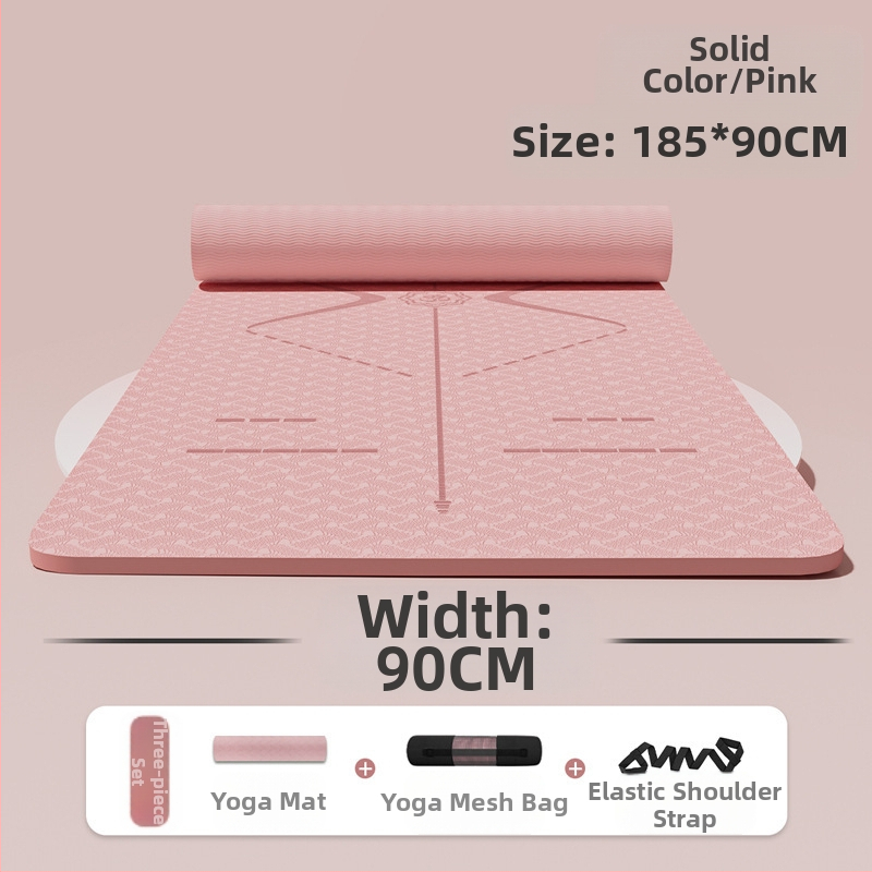 Zhenle tüdrukute kodujoogamatt, laiendatud 90 cm, libisemiskindel treeningmatt, tantsutreeningu põrandamatt, lööke neelav heliisolatsioonimatt
