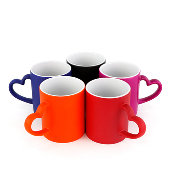 Soojusülekande tass isikupärastatud loominguline trükkimine fotograafiline pilt südame kruus armastus jäätunud värvimuutus kinketass