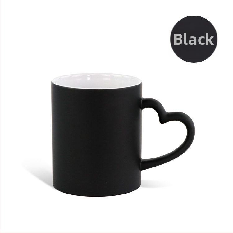 Soojusülekande tass isikupärastatud loominguline trükkimine fotograafiline pilt südame kruus armastus jäätunud värvimuutus kinketass