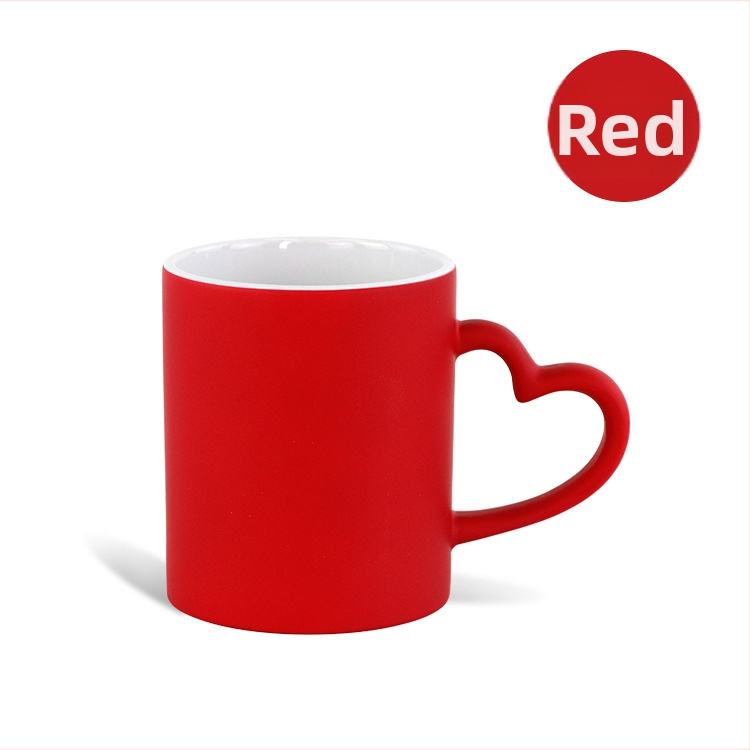 Soojusülekande tass isikupärastatud loominguline trükkimine fotograafiline pilt südame kruus armastus jäätunud värvimuutus kinketass