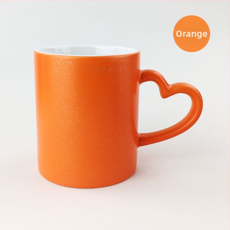 Soojusülekande tass isikupärastatud loominguline trükkimine fotograafiline pilt südame kruus armastus jäätunud värvimuutus kinketass