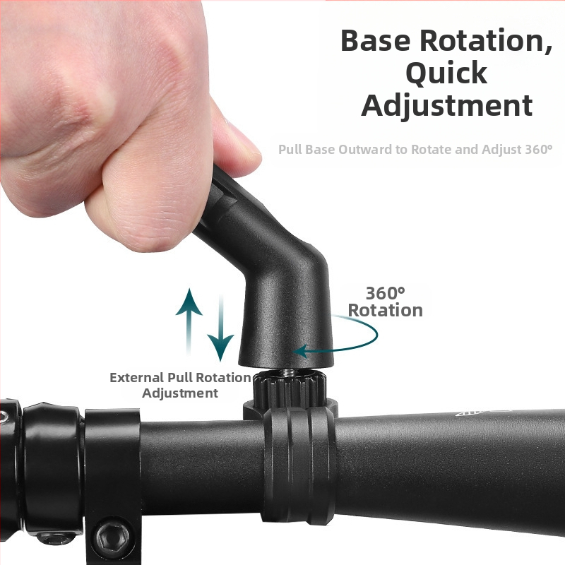 FEAKBIKE 360-градусов въртящ се телескопичен рефлектор за велосипеди, взривоустойчив рефлектор с висока разделителна способност