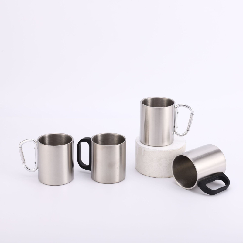 Piiriülene 304 roostevabast terasest minikruus kaane käepidemega, multifunktsionaalne tilgakindel tass, hulgimüük