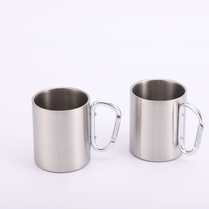 Piiriülene 304 roostevabast terasest minikruus kaane käepidemega, multifunktsionaalne tilgakindel tass, hulgimüük