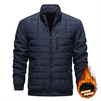 Διασυνοριακό χειμωνιάτικο [καπιτονέ] τετράγωνο καπιτονέ μπουφάν μπέιζμπολ με γιακά ανδρικό φθινόπωρο και χειμώνα νέα επιχείρηση αντιανεμικό εξωτερικό αναψυχής