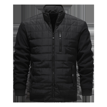 Διασυνοριακό χειμωνιάτικο [καπιτονέ] τετράγωνο καπιτονέ μπουφάν μπέιζμπολ με γιακά ανδρικό φθινόπωρο και χειμώνα νέα επιχείρηση αντιανεμικό εξωτερικό αναψυχής