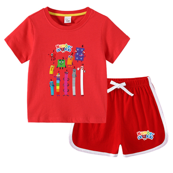 Gyerek fiú póló nyári új félujjú gyermekruházat diákoknak koreai pamut lányok rövid ujjú nadrág kétrészes öltöny