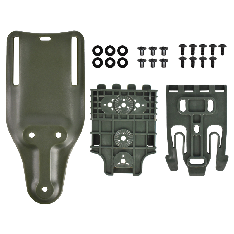 Greito atleidimo tarpvalstybinė juosmens lenta, dviejų dalių sofa, „Lilan“ greito atleidimo lenta, taktinė pistoleto rankovė, greito atleidimo sistema.