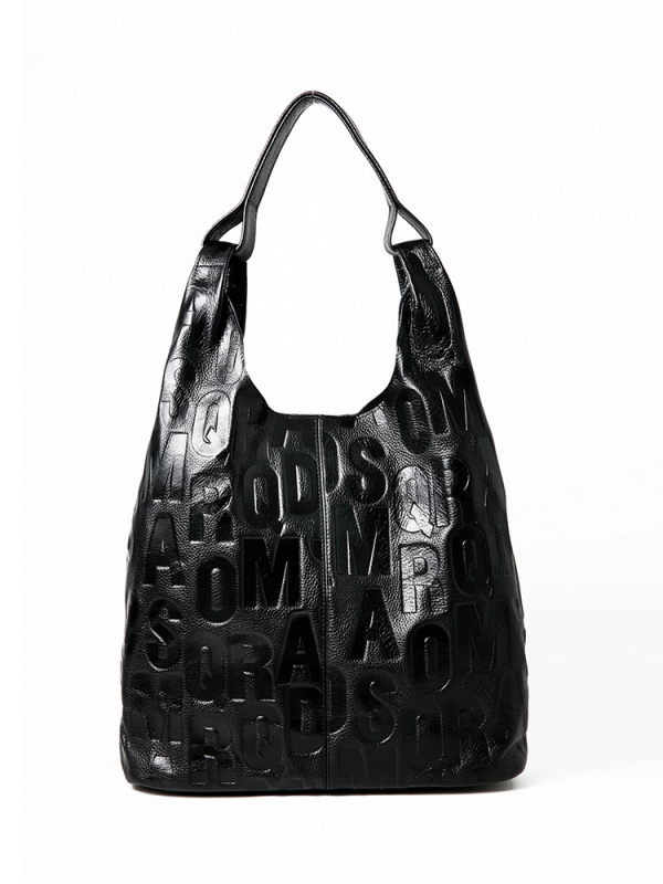 Lusta stílusú táska Női nagy kapacitású ingázó stílusú táska Valódi bőr válltáska Hónalj rétegű marhabőr levéltáska