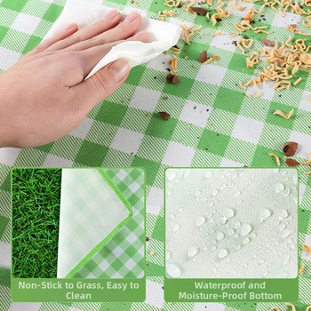 Piknikumatt Niiskuskindel matt Välispiknikumatt Veekindel Paksendatud Oxfordi riie PE Mittekootud Käekott Piknikuriie