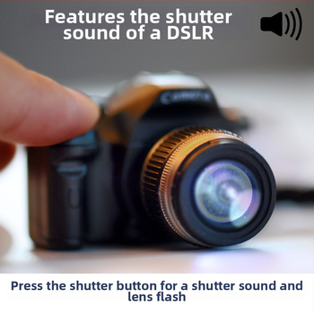 Δημιουργικό LED φως φωτεινής προσομοίωσης ήχου SLR κάμερα μπρελόκ χαριτωμένο μπρελόκ τσάντα κρεμαστό κόσμημα κρεμαστό κόσμημα