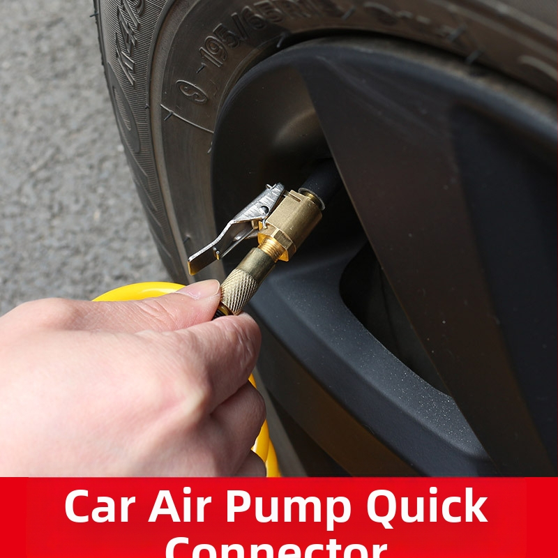 Директни продажби на автомобилна въздушна помпа за кола, бързо зареждаща глава, единична двойна цилиндрова въздушна помпа, бърз конектор, адаптер за дюза за гуми