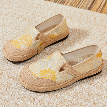 Γυναικεία Παπούτσια 2025 Καλοκαιρινά Νέα Παραδοσιακά Παπούτσια σε Στυλ Εθνικού Στυλ Γυναικεία Παπούτσια Hanfu Χονδρική Dropshipping Slip-On Αναπνέοντα Casual Παπούτσια