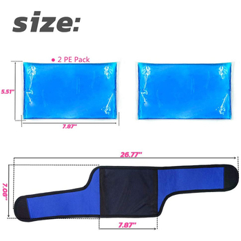 „Amazon“ karšto išpardavimo kelio šalto ir karšto kompreso ledo maišelis sportiniams kelio įtvarams kojų fizioterapijos gelio ledo maišeliui