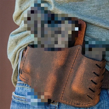 Prie juosmens tvirtinamas šaudymo ginklo dėklas, karvės odos pistoleto dėklas, skirtas naudoti lauke, taktinis 1911 pistoleto dėklas, dėtuvės dėklas, juosmens greito ištraukimo dėklas