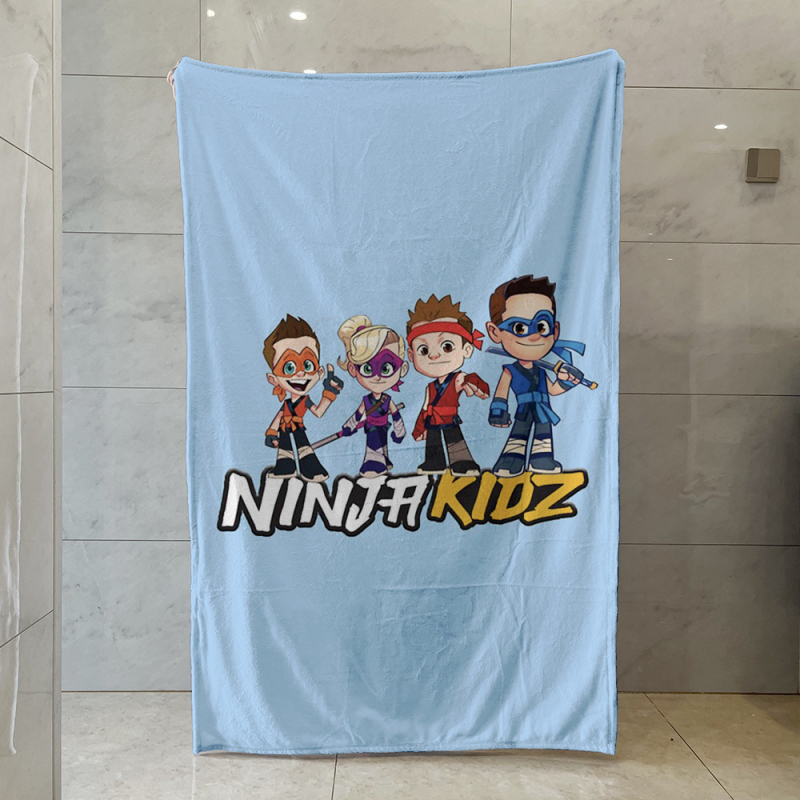 Ninja Kidz Kis Ninja Perifériás Egyoldalas Flanel Takaró, Meleg Kanapétakaró, Puha