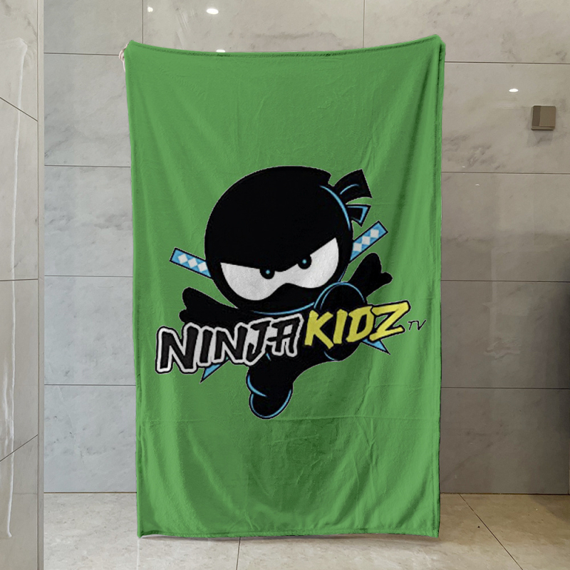 Ninja Kidz Kis Ninja Perifériás Egyoldalas Flanel Takaró, Meleg Kanapétakaró, Puha