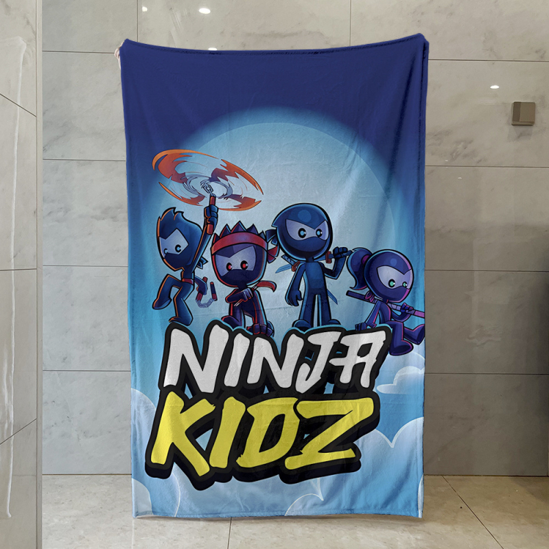 Ninja Kidz Kis Ninja Perifériás Egyoldalas Flanel Takaró, Meleg Kanapétakaró, Puha