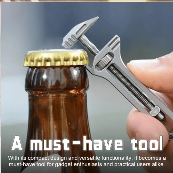 Kompaktne titaanist multitööriist avatud pudeli mõõtevõti