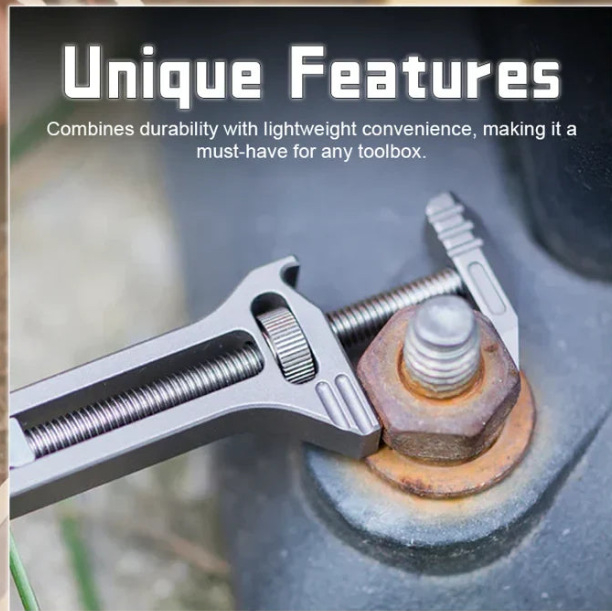 Kompaktne titaanist multitööriist avatud pudeli mõõtevõti