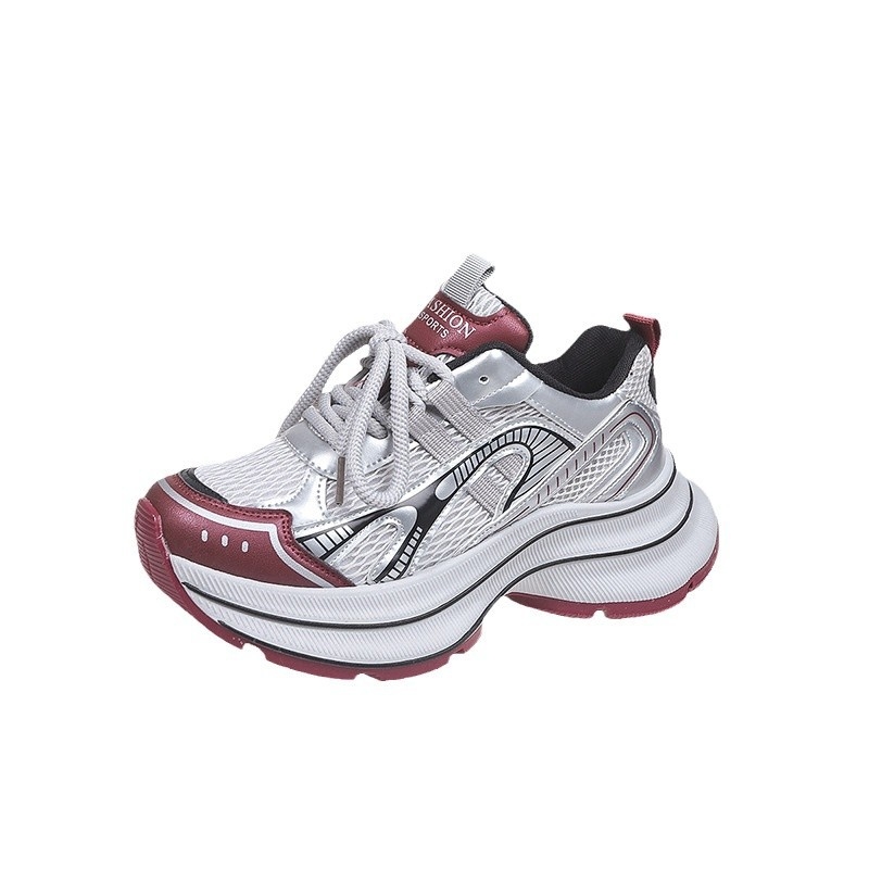 ezüst piskóta torta torre cipő női láb kicsi 2025 új tavaszi és őszi robbanások vastag talpú megnövelt Joker hétköznapi cipő