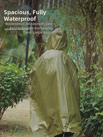 Αδιάβροχο εξωτερικού χώρου έκτακτης ανάγκης Pe Αλουμινένια μεμβράνη μόνωσης Αδιάβροχο Πεζοπορία Αναρρίχηση Ποδηλασία Κάμπινγκ Σκηνή Πόντσο Υπνόσακος