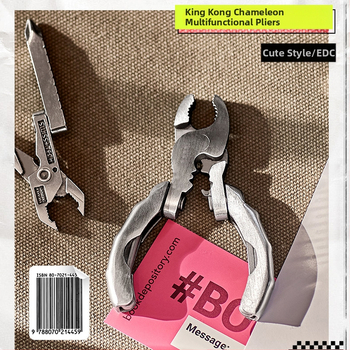 Internet celebrity mini multifunkcionalna kliješta s kornjačom od nehrđajućeg čelika 9 u 1 višenamjenska kliješta odvijač prijenosni EDC alat otvarač za boce