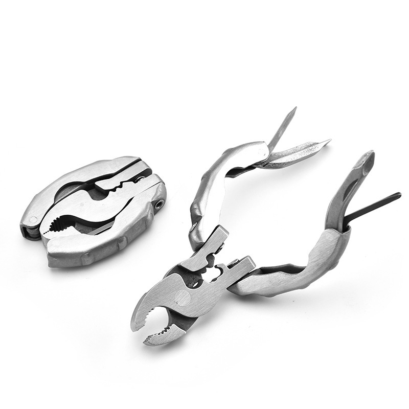 Internet celebrity mini multifunkcionalna kliješta s kornjačom od nehrđajućeg čelika 9 u 1 višenamjenska kliješta odvijač prijenosni EDC alat otvarač za boce