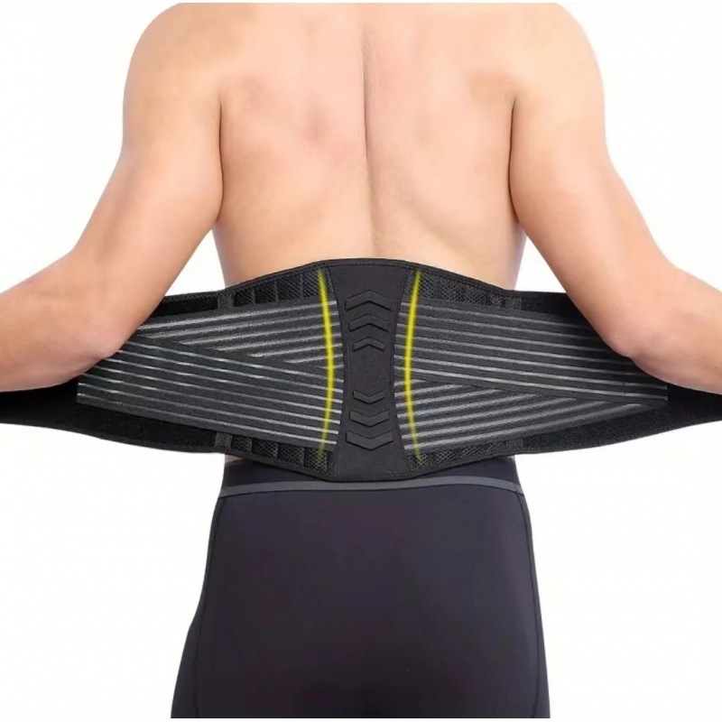 Határokon átnyúló sportfitnesz öv, derékrögzítő öv ülőmunkához, állítható deréktámasz, rugós támasz, nyomás alatti védelem