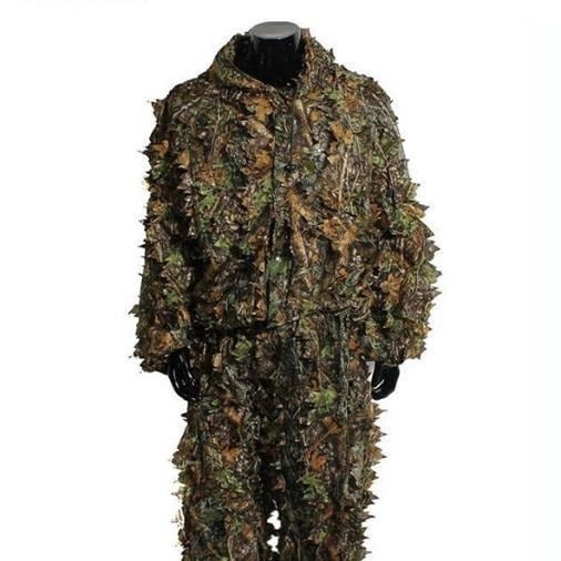 Geely Clothing Camouflage ruházat Fa gyapjú selyem álcázó ruházat Felnőtt kültéri fű ruházat Álcázó ruházat 3D levél mintás