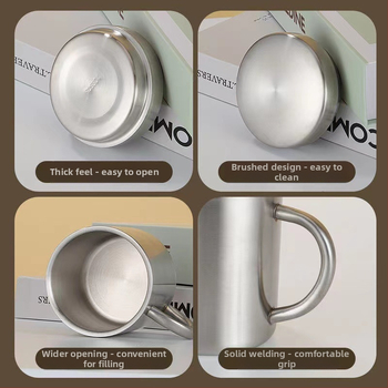 304 roostevabast terasest kruus kaanega kontori teetass poistele lastele tilkumiskindel kohvitass veetass