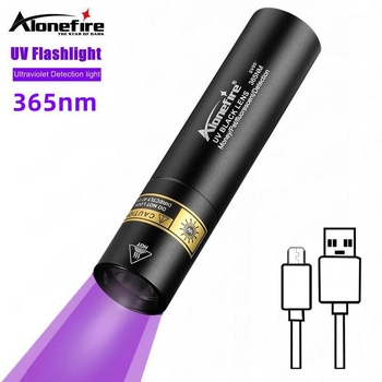 Újratölthető fekete tükör 365 lila fényű bankjegyvizsgáló zseblámpa ultraibolya fény hamisításgátló fluoreszkáló zseblámpa SV95